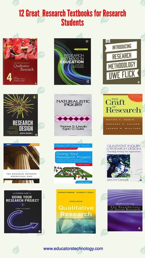 Educational Technology and Mobile Learning: 12 Great Research Textbooks for Research Students | ED 262 Research, Reference & Resource Skills | Scoop.it