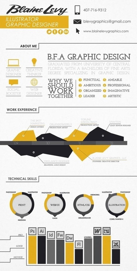 30 Innovative and Inspiring Infographic Resume Designs | Web Design Blog, Web Designer Resources | Effective Resumes | Scoop.it