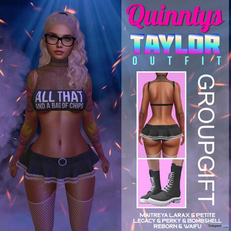 Taylor Outfit April 2025 Group Gift by Quinnty’s | Teleport Hub - Second Life Freebies | Second Life Freebies | Scoop.it