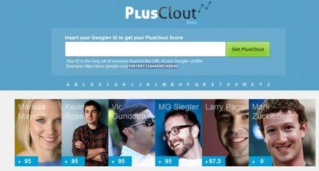 Mesurer son influence sur Google plus avec PlusClout - Blog du ... | information analyst | Scoop.it
