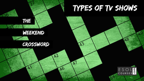 Television Shows - Crossword Puzzle for English Learners | The EFL SMARTblog Scoop.it Page | Scoop.it