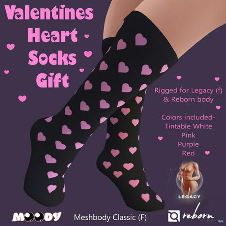 Valentine Heart Socks February 2023 Gift by Moody Store | Teleport Hub - Second Life Freebies | Second Life Freebies | Scoop.it