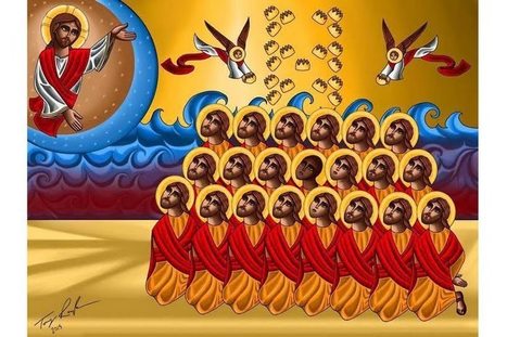 Une icône en hommage aux 21 martyrs coptes décapités par l’EI | Epic pics | Scoop.it
