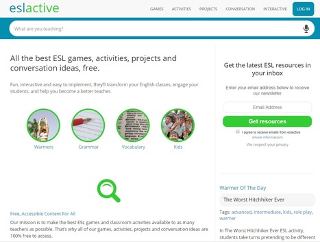 ELL / ESL Games, Activities, Projects and Conversation recommended by @NikPeachey | Bilingually Enriched Learners | Scoop.it