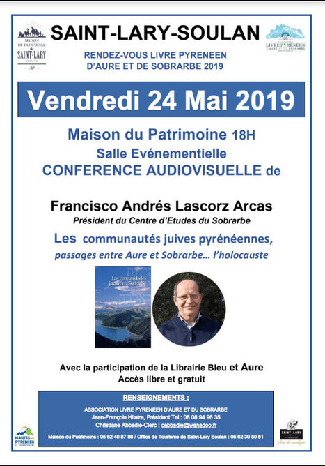 Conférence sur les communautés juives pyrénéennes et leurs passages entre Aure et Sobrarbe à Saint-Lary Soulan le 24 mai | Vallées d'Aure & Louron - Pyrénées | Scoop.it
