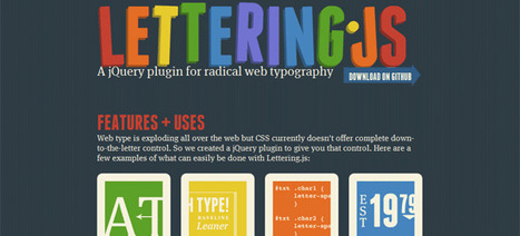 11 jQuery Plugins That Can Enhance Your Typography | Best | Scoop.it