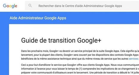 Guide de transition Google+ | Freewares | Scoop.it