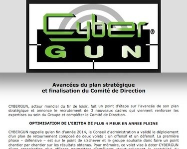 Cybergun Update...Defense and Offense Plans in latest company turnaround - via Actusnews.com | Thumpy's 3D House of Airsoft™ @ Scoop.it | Scoop.it