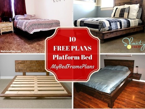 10 Free Platform Bed Frame Plans | Furniture Plans | Scoop.it