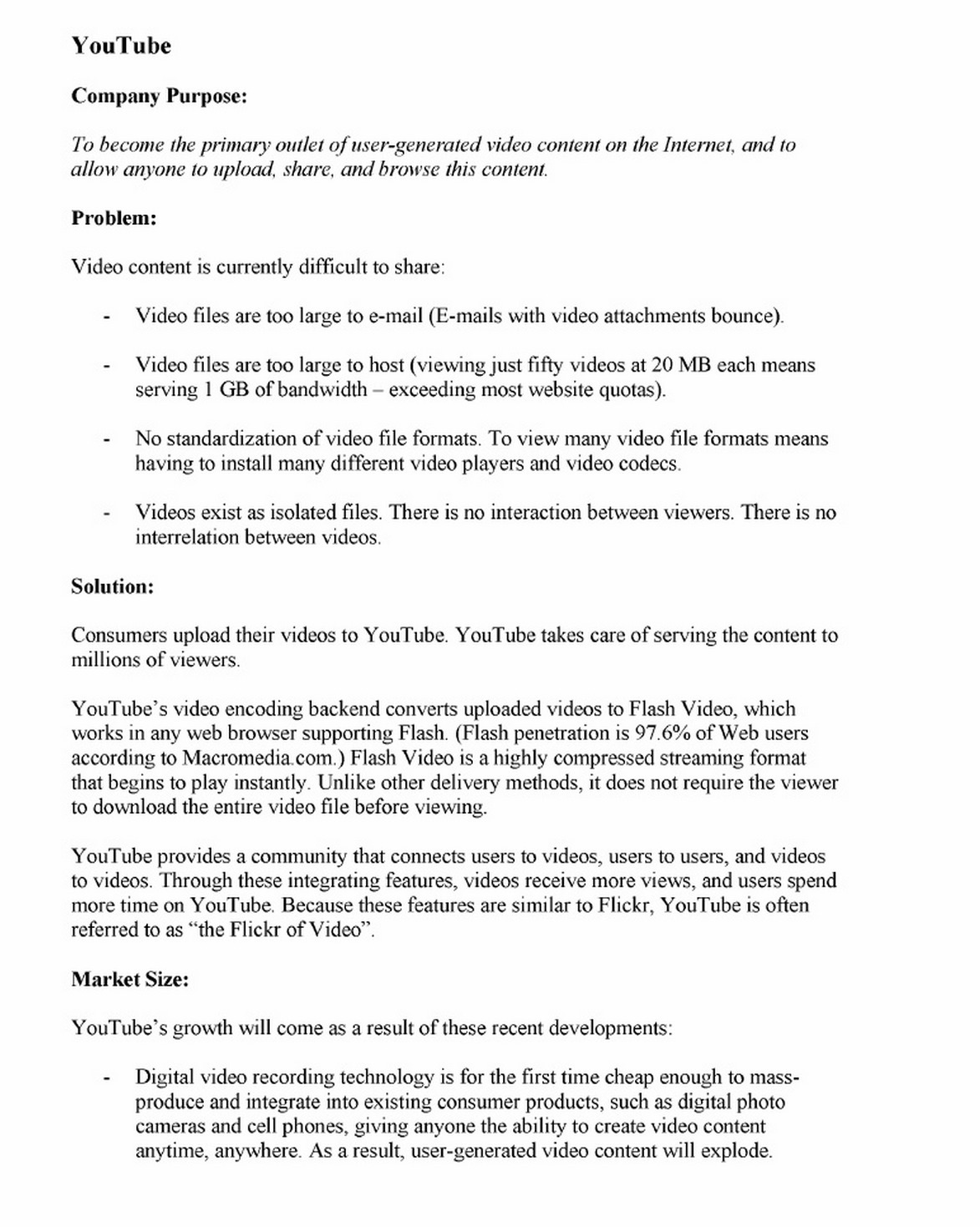Sequoia's Investment Memo on YouTube from 2010 ...