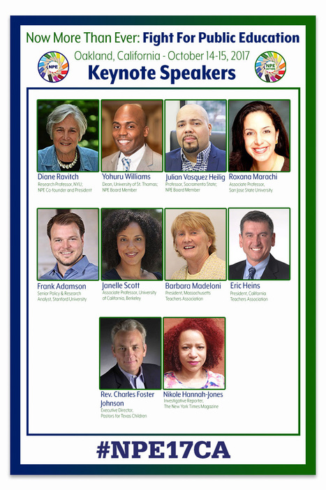 Network for Public Education Conference Keynote Speakers // October 14th/15th 2017, Oakland CA | Community Connections: Events and Resources To Support Youth Development | Scoop.it