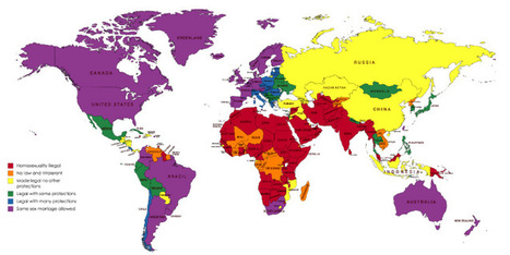 Travel Map of LGBTQI (IN)Tolerance Worldwide, by World Nomads | LGBTQ+ Destinations | Scoop.it