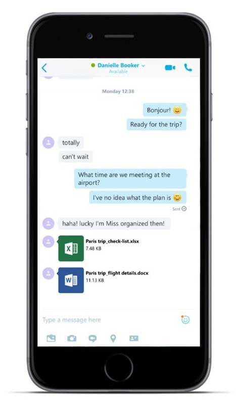 Skype pour iOS charge nativement des documents Microsoft Office | CoreTech | Scoop.it