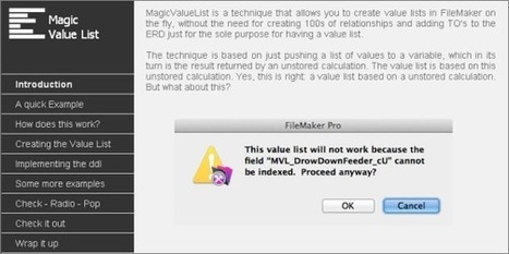 Magic Value Lists | Claris FileMaker Love | Scoop.it