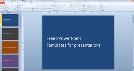Free Hashtag PowerPoint Template with Solid Background | PowerPoint Presentation | PowerPoint presentations and PPT templates | Scoop.it