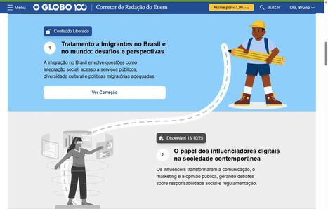 O GLOBO lança ferramenta de IA que corrige redação do Enem, apontando erros e acertos nas 5 competências | Inovação Educacional | Scoop.it