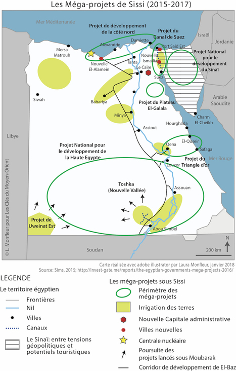 L’aménagement en Egypte (1) : les méga-projets du président Abdel Fattah al-Sissi - Les clés du Moyen-Orient | Veille UrbaLyon : Aménagement urbain et planification urbaine en Afrique et en Asie | Scoop.it