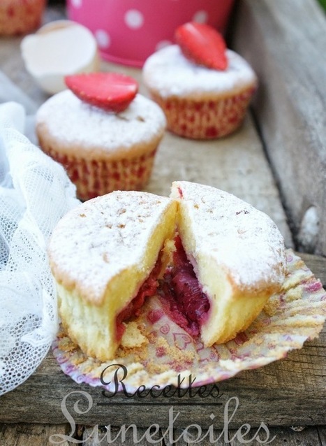 Muffins a l’ amande avec des fraises | recettes du ramadan  وصفات رمضان أطباق رمضان مطبخ رمضان | Scoop.it