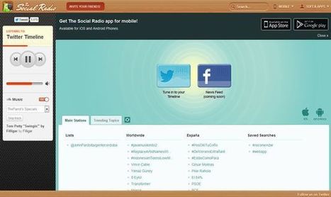 The Social Radio, escucha los tweets de tu timeline en tu navegador con música de fondo | Utilización de Twitter la Educación | Scoop.it