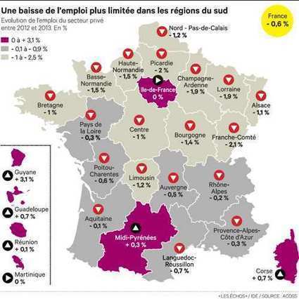 Presque toutes les régions ont perdu des emplois en 2013 | Revue de presse économique du Sud Touraine | Scoop.it