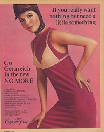 A Slip of a Girl: No Bra, No Way? Vintage Rudi Gernreich Lingerie | Herstory | Scoop.it