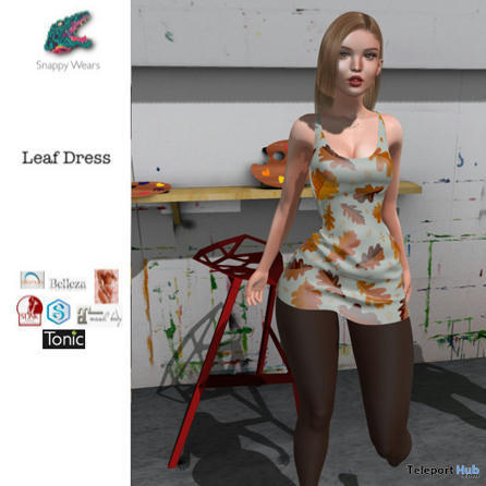 Leaf Dress August 2021 Group Gift by Snappy Wears | Teleport Hub - Second Life Freebies | Second Life Freebies | Scoop.it