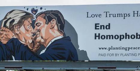 A Giant Billboard of Trump and Cruz Kissing Just Went Up Outside the Republican Convention | PinkieB.com | LGBTQ+ Life | Scoop.it