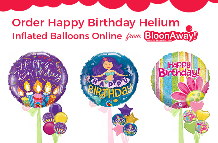 order inflated helium balloons