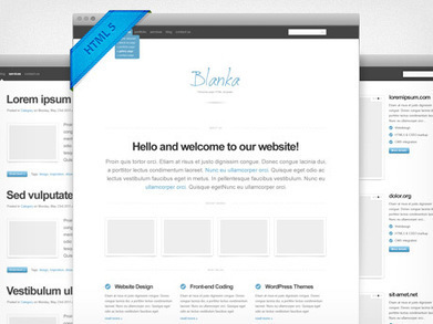 Free HTML5 website template - Blanka | Website template | Scoop.it