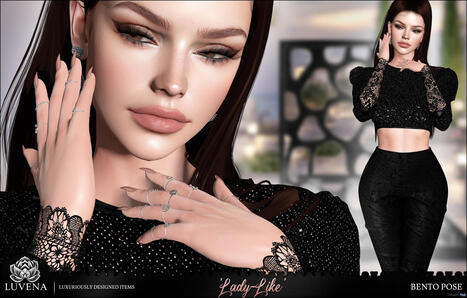 Lady-Like Bento Pose & Mirrored Version 5L Promo by LUVENA | Teleport Hub - Second Life Deals | Second Life Freebies | Scoop.it