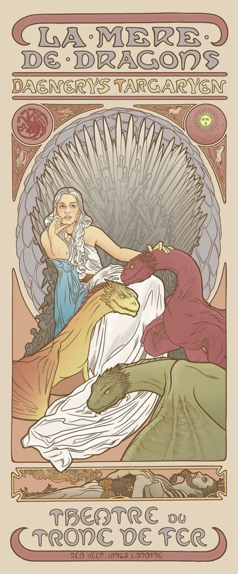 ‘Game of Thrones’ Ladies As Mucha-Inspired Posters | All Geeks | Scoop.it