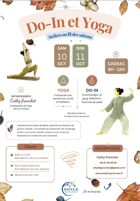 Do-In et Yoga &agrave; Cad&eacute;ac les 10 et 11 octobre | Vall&eacute;es d'Aure & Louron - Pyr&eacute;n&eacute;es | Scoop.it