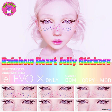 Rainbow Heart Jelly Stickers June 2023 Group Gift by Brat Gang Company | Teleport Hub - Second Life Freebies | Second Life Freebies | Scoop.it