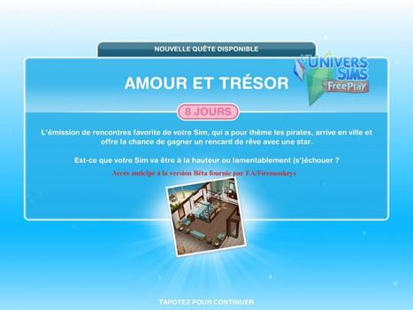 Les Sims FreePlay- Amour et Trésor : nouvelle mise à jour et nouvelle quête << Jill Holmes sur L'UniverSims | Les Sims | Scoop.it