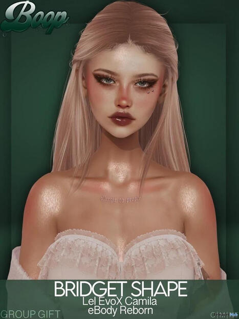 Bridget Shape July 2026 Group Gift by BOOP Shapes | Teleport Hub - Second Life Freebies | Second Life Freebies | Scoop.it