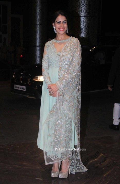 Actress Genelia in Designer Anarkali Suit in Pastel Green by Shyamal and Bhumila | Indian Fashion Updates | Scoop.it