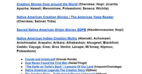 Creation Stories | South Dakota History | Scoop.it