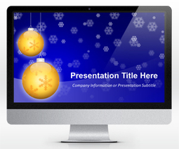 Free Golden Balls Christmas PowerPoint Template - Free PowerPoint Templates - SlideHunter.com | Free Business PowerPoint Templates | Scoop.it
