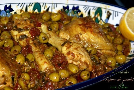Tajine de Poulet aux olives, zeste de citron et tomates s&eacute;ch&eacute;s | recettes du ramadan  وصفات رمضان أطباق رمضان مطبخ رمضان | Scoop.it
