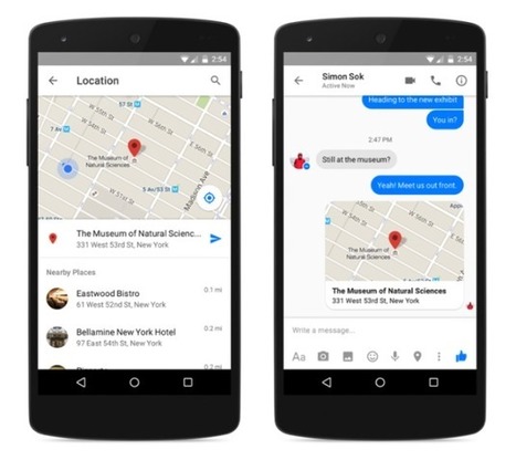 Intéressant pour le tourisme ! Facebook Messenger : le partage de la localisation va s'améliorer. | Tendances du m-tourisme | Scoop.it