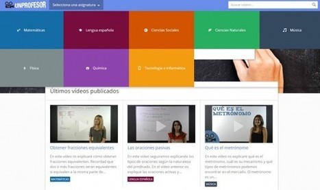 unprofesor, proyecto educativo con vídeos en español de diferentes asignaturas | Educación Siglo XXI, Economía 4.0 | Scoop.it