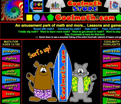 Cool Math - free online cool math lessons, cool math games & apps, fun math activities, pre-algebra, algebra, precalculus | Digital Delights for Learners | Scoop.it