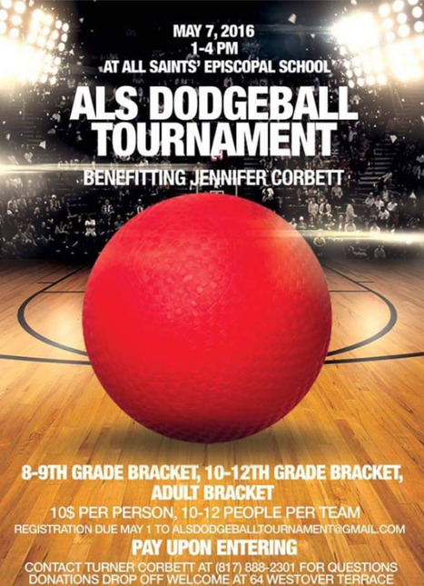 ALS Dodgeball Tournament - All Saints Episcopal School- May 7, 2016 - Benefiting Jennifer Corbett | #ALS AWARENESS #LouGehrigsDisease #PARKINSONS | Scoop.it