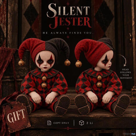 The Silent Jester Halloween 2026 Group Gift by Bee Designs | Teleport Hub - Second Life Freebies | Second Life Freebies | Scoop.it