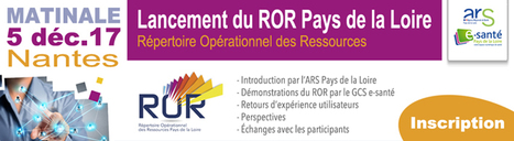 Matinale "Lancement du ROR Pays de la Loire" | Les news du GCS e-santé PdL | Scoop.it