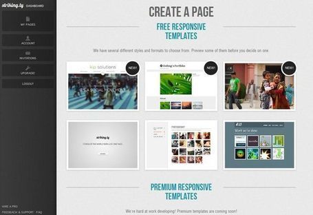 Striking.ly Créer un portfolio facilement. | Time to Learn | Scoop.it