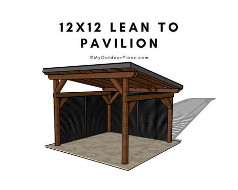 12x12 Lean To Pavilion Plans | Garden Plans | Scoop.it