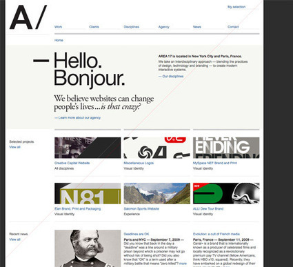 100+ Clean, Simple and Minimalist Website Designs | El Mundo del Diseño Gráfico | Scoop.it