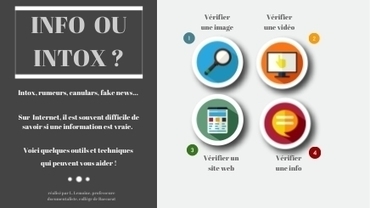 Info ou intox : comment vérifier ? by baccadoc | Documents pédagogiques | Scoop.it