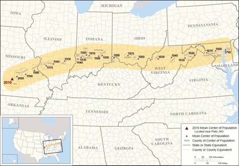 American Centroid Helps To Trace Path Of U.S. Migration | Stage 5  Changing Places | Scoop.it